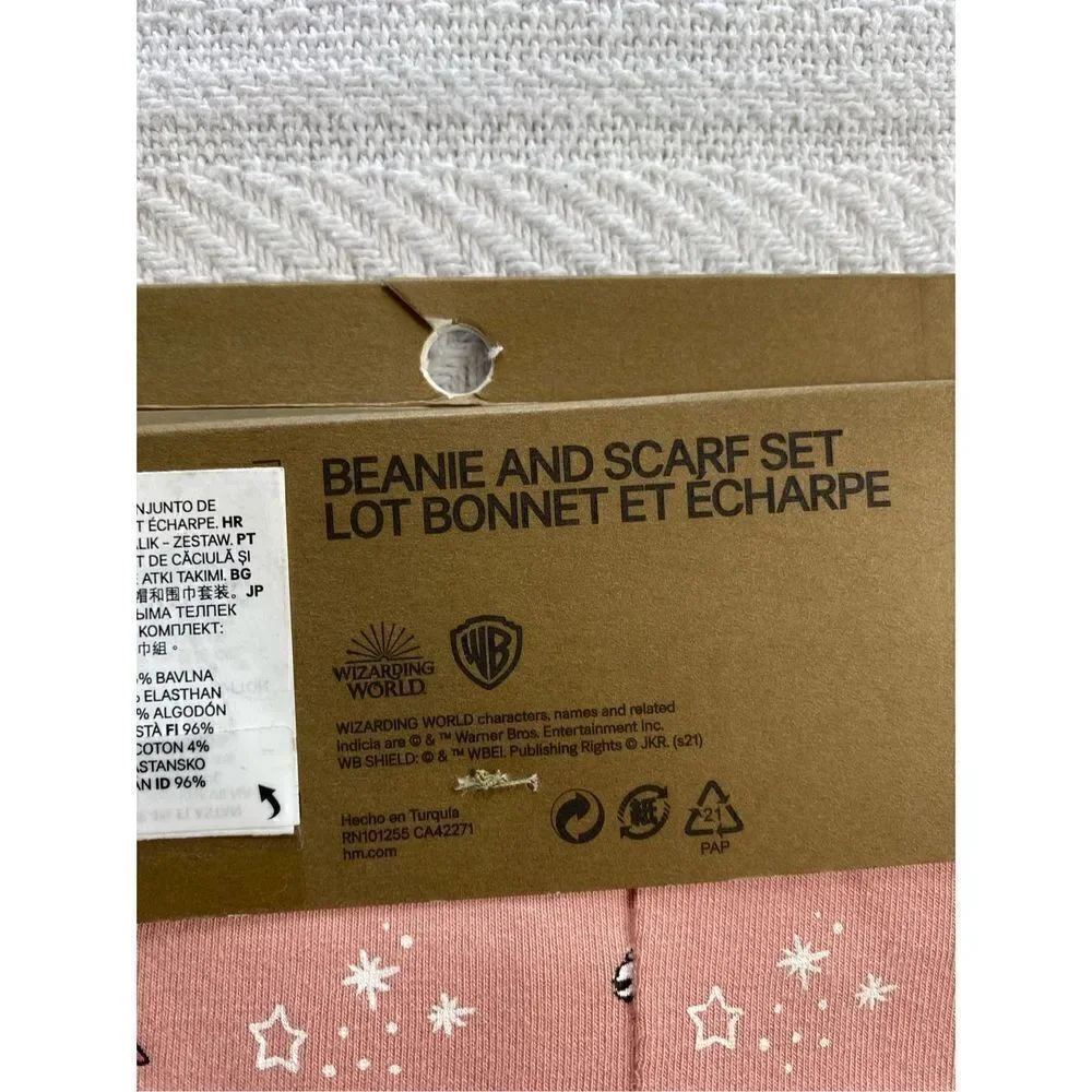 H&M Girl’s Size 4T Harry Potter Beanie and Scarf Set
